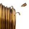 The Beadsmith Half-Round Craft Wire - Medium Temper Beading Wire, Vintage Bronze Color, 21 Gauge, 7 Yards